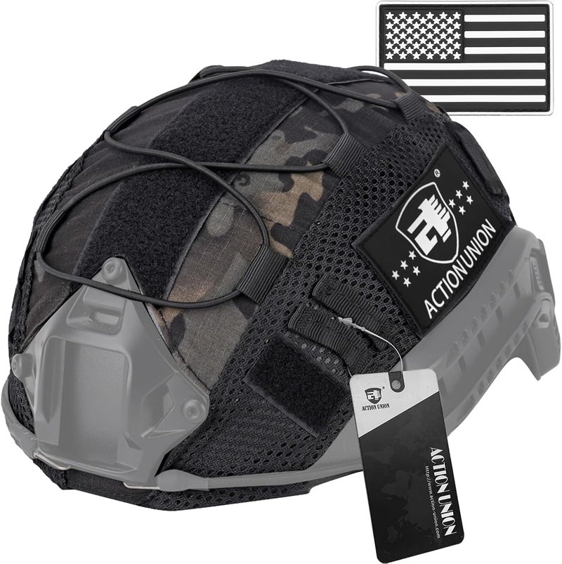 ACTIONUNION Tactical Airsoft Helmet Cover for PJ/BJ/MH Helmet - Image 1